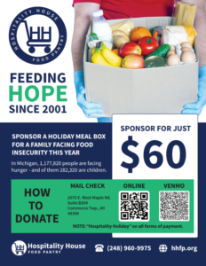 holiday house sponsor flyer